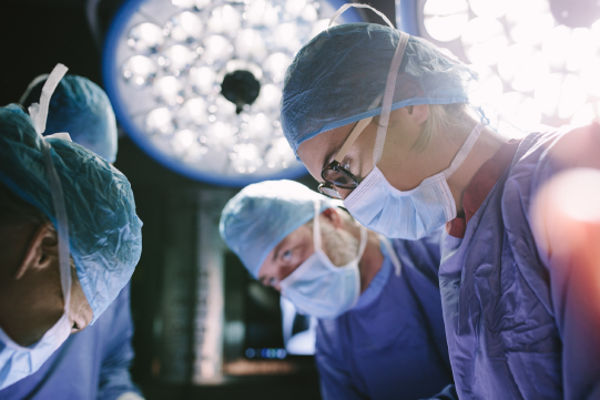 Team of surgeon intensely focused during a high precision cardiothoracic surgery, showcasing the expertise of Dr. Jai Bhagwan Dhull in advanced heart Procedure and minimally invasive techniques.