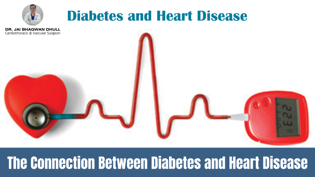 Diabetes and heart disease connection explained by Dr. Jai Bhagwan Dhull, Cardiothoracic and Vascular Surgeon.